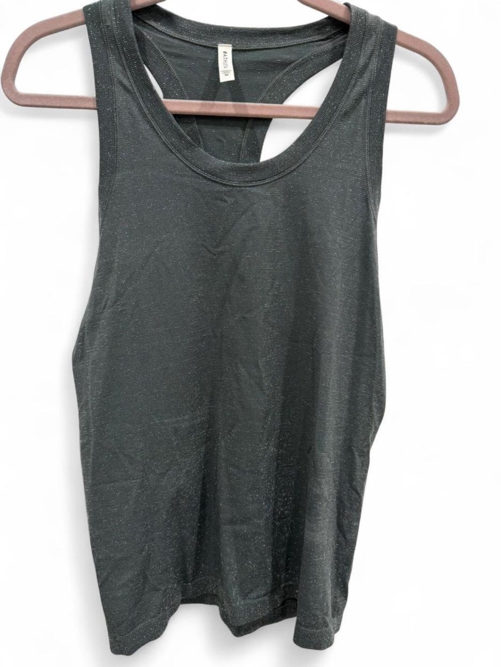 Athleta Dark Green Metallic Racerback Tank